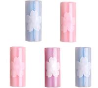 5 Gommes À Crayon Ciseaux Cranteurs Enfants,En Forme De Fleur De Cerisier Ciseaux Cranteurs Enfants,Mignonne Et Transparente Ciseaux Cranteurs Enfants.