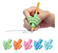 5 Guides Doigts Écriture en Silicone Souple Aide Ergonomique pour Apprendre à Tenir le Crayon
