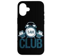 5 Heures du Matin Entraînement productivité Santé Motivation Dire Coque pour iPhone 16