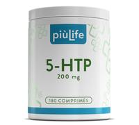 5-HTP 200 mg Extrait de Griffonia Titrée 20% PiùLife 180 Comprimés