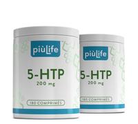 5-HTP 200 mg Extrait de Griffonia Titrée 20% PiùLife 360 Comprimés | 1000 mg issus de Griffonia simplicifolia, 2 par jour, Précurseurs de la serotonine et melatonine, Sans Gluten, Sans Lactose