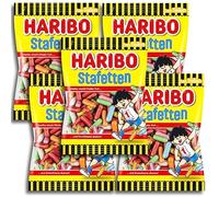 5 Il Paquet HARIBO Stafetten 5 X 160 G Réglisse