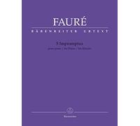 5 Impromptus für Klavier. Spielpartitur, Urtextausgabe, Sammelband. BÄRENREITER URTEXT