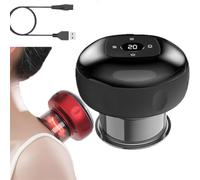 5-in-1 Adjustable 12 Levels Smart Cupping Massager, Smart Cupping Therapy Massager, Smart Dynamic Cupping, Relieves Neck Shoulder Back Aches, Improves Blood Circulation (Black)