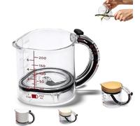 5-in-1 Adjustable Measuring Cup, All in One Adjustable Measuring Cup, Avec Base de Presse, Tasse à Mesurer Réglable, Easy to Clean, pour la Cuisson, la Cuisson, la Distribution