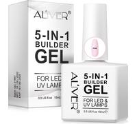 5-IN-1 Builder GEL Nail UV LED Gel de construction pour ongles en rose, 15ml