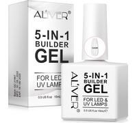 5-IN-1 Builder GEL Nail UV LED Gel de construction pour ongles en transparent, 15ml