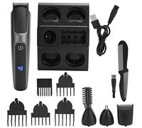 5 In 1 Hair Clipper, Multi Functional Waterproof Oil Hair Clippers, Rechargeable Electric Hair Clippers, T Type Cutter Head Barber Clippers for Home