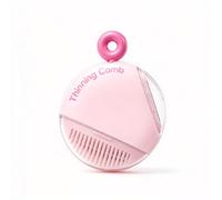 5 In 1 Hair Trimmer Comb Adjustable Multi Function Cutting Tool，Pink | Manual Hair Trimmer Comb, Thinning And Bangs Scissors with Protective Cover For DIY Home Barber Styling Portable Grooming Kit