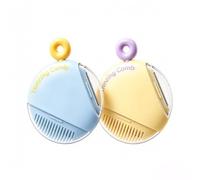 5 In 1 Hair Trimmer Comb Adjustable Multi Function Cutting Tool，Yellow+Blue | Manual Hair Trimmer Comb, Thinning And Bangs Scissors with Protective Cover For DIY Home Barber Styling Portable Grooming Kit