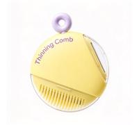 5 In 1 Hair Trimmer Comb Adjustable Multi Function Cutting Tool，Yellow | Manual Hair Trimmer Comb, Thinning And Bangs Scissors with Protective Cover For DIY Home Barber Styling Portable Grooming Kit
