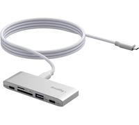 5 in 1 SD Card Reader, Memory Card Reader with Two Slots for USB-C and SD/TF Cards, 65W PD Charging, for SD, SDHC, SDXC, Micro SD, Micro SDXC and Micro SDHC Cards