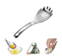 5-in-1 Stainless Steel Cooking Spoon, Multi Function Cooking Spoon，A | Multipurpose Stainless Steel Kitchen Spoon,Potato Garlic Masher,Egg Yolk Separator,Grater Plate,Bottle Opener&Slotted(B)
