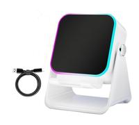 5-in-1 Wireless Induction Bluetooth Speaker with Adjustable Phone Stand, Wireless Induction Speaker, Dual-Mode Connectivity Audio Speaker Phone Stand, 5000mah 360° Adjustable Holder(White)