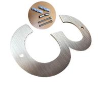 5 In. Stainless Steel House Number 0 To 9 Outdoor Floating Metal Doorplates Address Signs 127mm Big Size Exterior Door Numbers(Number 3)