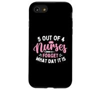 5 infirmières sur 4 oublient Quel Jour il est - Étudiante en Soins Infirmiers Coque pour iPhone SE (2020) / 7/8