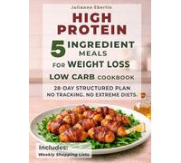 5-Ingredient High Protein Low Carb Cookbook for Weight Loss: Easy Diet Recipes for Beginners to Burn Fat, Control Cravings, Boost Energy & Follow a Simple 28-Day Meal Plan for Fast Results