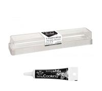 5 inserts bûche de noël + stylo glaçage noir