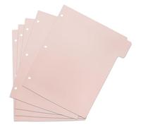 5 intercalaires à onglets pour classeur à 3 anneaux A4 intercalaires en plastique avec onglets pour planificateur de journal, cahiers, fournitures de bureau, d'école et maison