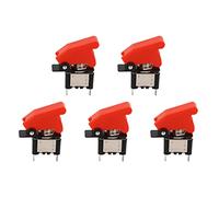 5 interrupteurs à bascule 12 V CC 25 A 2 broches, interrupteur à bascule étanche, interrupteur à bascule marche/arrêt pour ATV, bateau, tondeuse à gazon, avec boîtier en ABS et con