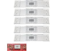 5 Jauge Fissure, Instrument Mesure Des Fissures,Outil D'enregistrement Précis Des Fissures,outil Mesure Des Fissures Pour Les Fissures Standard, Dispositif De Surveilla_nce Des Fissures Révélateur