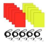5 Jeux D'Arbitres De Football De Sport Jeu De Cartons Rouges Et Jaunes, Carton Arbitre Kit, Cartes D'Arbitre De Sport Multifonctionnel, pour Basket-Ball, Le Football Jeu De Jeux Sport