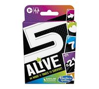 Hasbro Gaming 5 Alive, Jeu Rapide pour Enfants et familles, Jeux de Cartes Rapides familiaux de 2 à 6 Joueurs, Multicolore
