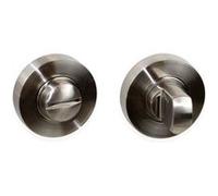 5 jeux rosace de condamnation, rosace ronde pour porte intérieur, Ø 35 mm, Nickel satiné Nickel satiné G