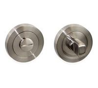 5 jeux rosace de condamnation, rosace ronde pour porte intérieur, Ø 50 mm, Nickel satiné Nickel satiné G