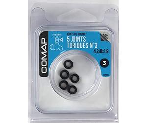 5 Joints toriques. n° 3-4,2 X 8 X 1,9