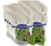 Lyra Pet® 5 kg (25 x 200 g) Bâtonnets d'herbe à Chat lyophilisés | Poulet & Orge | sans céréales & digeste | Idéal pour Chatons & Seniors | Récompense Riche en nutriments