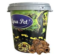 5 kg de Lyra Pet® Wrap de poumons de bœuf et de paille en baril de 30 L