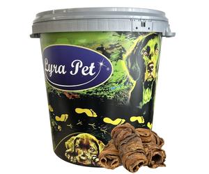 5 kg de Lyra Pet® Wrap de poumons de bœuf et de paille en baril de 30 L