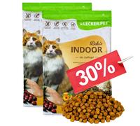 5 kg de nourriture pour chats Lecker.Pet® Balu's Indoor Volaille Nourriture sèche complète MHD 4/2026