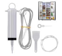 5 Kit De Nettoyage De Réfrigérateur, Réutilisables Brosse De Nettoyage Pour Frigo, Outil De Vidange Réfrigérateur, Avec Tuyau, Pelle De Dégivrage, Seringue, Bouchons De Trou, Pour Cuisine
