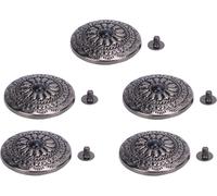 5 kit Riveteuse décorative 30 mm en alliage 4,5 mm vis cruciforme retour -crayon en cuir pour pantalon de poche