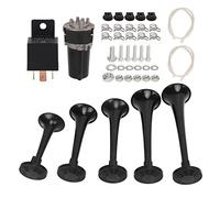 5 Klaxon de Trompette 12 V 5 Klaxon de Trompette 130 DB DC 12 V Trompette électrique Musicale pour Camionnettes 5 Klaxon de Trompette 12 V 5 Klaxon de Trompette Klaxon Musical