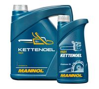 5 L 4 + 1 Litre Mannol Huile de Chaîne Universel Minérale Tronçonneuse Scie
