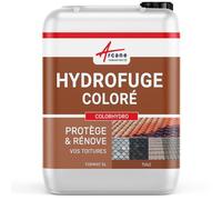 Hydrofuge Toiture Coloré - Imperméabilisant Tuile - COLORHYDRO - 5 L (jusqu'à 20 m²) Brun Cuivré - RAL 8004 - ARCANE INDUSTRIES