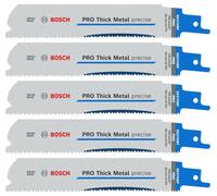 5 lames de scie sabre PRO Thick Metal precise S937HBF 150 x 25 x 1,1 mm BOSCH 2608658997