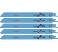 5 lames de scie sabre S 1122 AF Flexible for Metal 225 x 19 x 0,9 mm BOSCH 2608656018