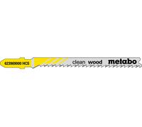 5 lames de scie sauteuse « clean wood » 74/ 2,7 mm - METABO - 623969000