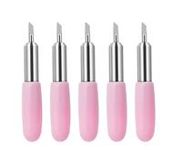 5 Lames, Extra Fine Original Premium Accessory pour Cricut Joy Xtra Set Cutting Plotter Traceur De Découpe Fine Cut Lame Cutting Couteau Replacement Blade Livré Avec Une Housse En Silicone Rose