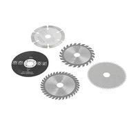 5 Lames Scie Circulaire Carbure Diamant 85mm 15mm 24 36 80 Dents pour Coupe Bois Métal Abrasif