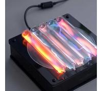 5 Lampes Plasma En Forme De Tube, Lampe Plasma Éclair, Dispositif Lumineux En Verre À Tube Plasma, Pour Décoration De Fête, Signal D'avertissement Pour Activités De Plein Air, Cadeau Scientifique