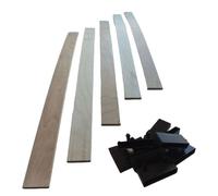 5 lattes + embouts pour sommier et lit 160x200 | Bois 7 plis | 780x53x8 mm | Remplacement pour sommier / bz / clic clac