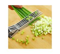 5 Layer Multifunctional Kitchen Knife Stainless Steel Multilayer Scissors Spice Shears