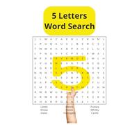 5 Letters Word Search Book: World Word Search Book, Scrabble Word Search Book, Words with Friends Word Search Book. 6 x 9 inches | 55 Puzzles | Easy ... travel friend or leisure time companion.
