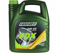 5 Litre fanfaro huile moteur Pdx 5W-40 Api Sn / Sm / Cf L'Huile De Oil