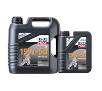 LIQUI MOLY Motorbike 4T 15W-50 Offroad, 4 L, Huile moteur de la technologie de synthèse de moto, SKU: 3058